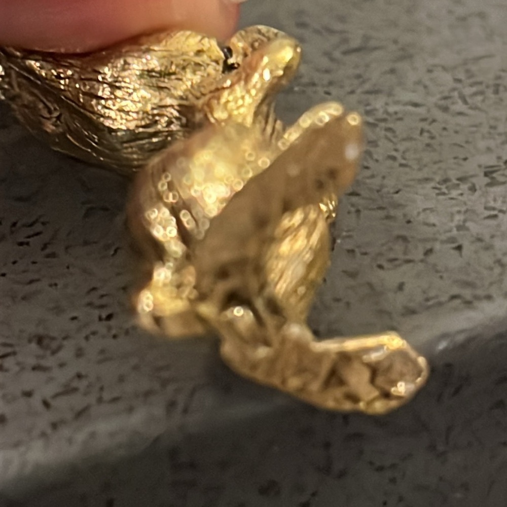 Vintage Brass Bunny & Egg Miniature Figurines - Picture 6 of 15